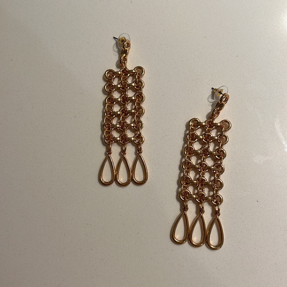 Mango Multiple Chain Earrings - image 4